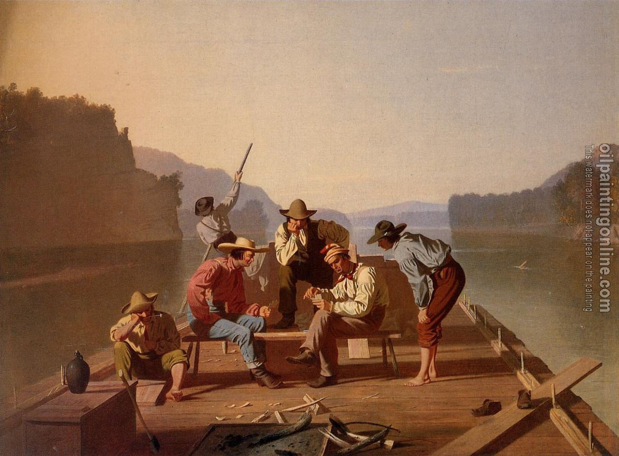 George Caleb Bingham - Raftsmen Playing Cards